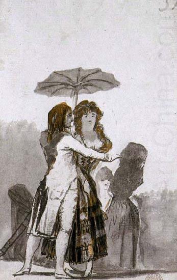 Francisco de goya y Lucientes Couple with Parasol on the Paseo china oil painting image